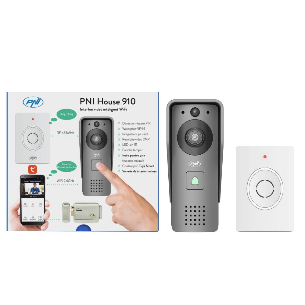 HomeFong videoportero wifi con apertura puerta,video portero con camara wifi ,telefonillo portero automático,panel de