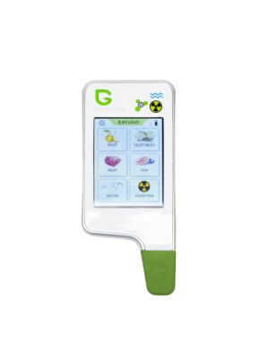 Probador digital Greentest ECO 6 para determinar la concentración de nitratos en frutas, verduras y carne, la medición irradia