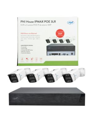 Kit de videovigilancia PNI House IPMAX POE 3LR