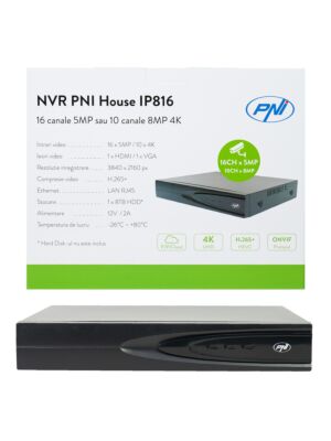 NVR PNI Casa IP816 con 16 canales