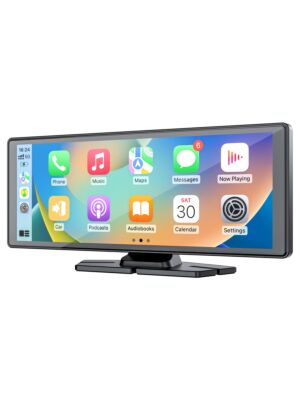 Monitor de coche - PNI L1026 10.26 pulgadas, Carplay inalámbrico, navegación, música, manos libres, bluetooth, transmisor FM