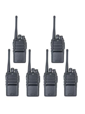 Kit de 6 emisoras de radio portátiles PNI PMR R15 0,5W, 16 canales programables, 16 PMR y tonos 50 CTCSS y 104 DCS, ASQ, TOT, m