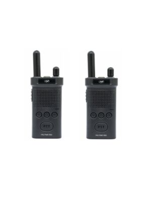 Kit de 2 emisoras de radio portátiles PNI PMR R60 446MHz, 0,5W, 16 canales programables, 16 PMR y 50 tonos CTCSS y 104 DCS, Sca