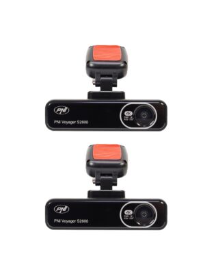 Paquete de 2 piezas de cámara para coche PNI Voyager S2600 WiFi DVR