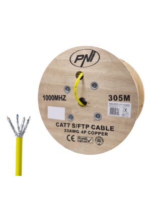 Cable S/FTP CAT7 PNI SF07, 10Gbps, 1000MHz