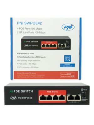 Conmutador POE PNI SWPOE42