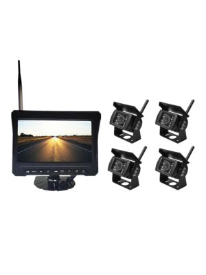 PNI TRK504 kit de videovigilancia inalámbrico para camión DVR con monitor LCD y 4 cámaras