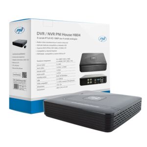 DVR / NVR PNI House H804 - 8 canales IP full HD 1080P o 4 canales analógicos
