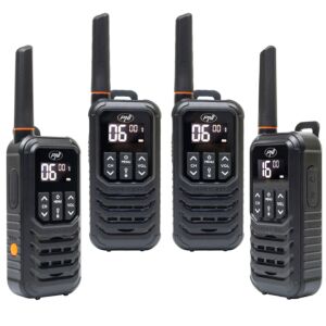 Kit de 4 emisoras de radio portátiles PNI