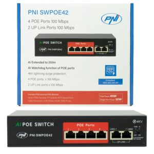 Conmutador POE PNI SWPOE42