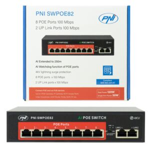 Conmutador POE PNI SWPOE82