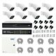 Paquete PNI House IP816 NVR con 8 cámaras PNI IP780 4K, fuente, interruptor, cables, enchufes y divisores