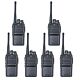 Kit de 6 emisoras de radio portátiles PNI PMR R15 0,5W, 16 canales programables, 16 PMR y tonos 50 CTCSS y 104 DCS, ASQ, TOT, m